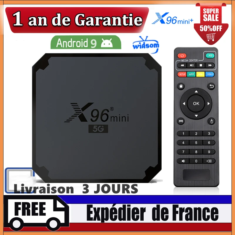 Boîtier Smart TV X96Q PRO, Android Allwinner H313,, 45% OFF