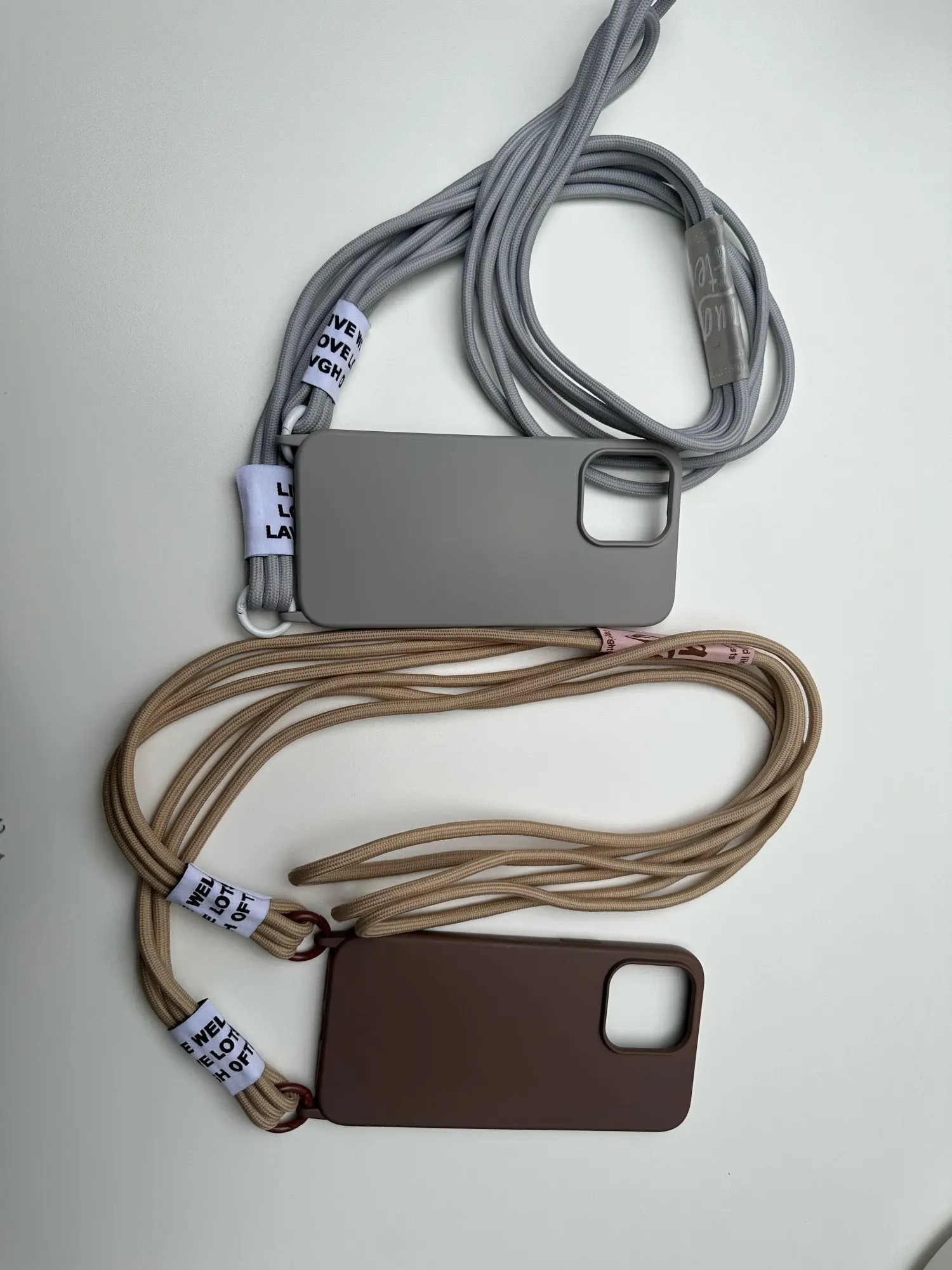 Crossbody Lanyard Solid Soft Case For iPhone 14 Pro Max Silicone Cover