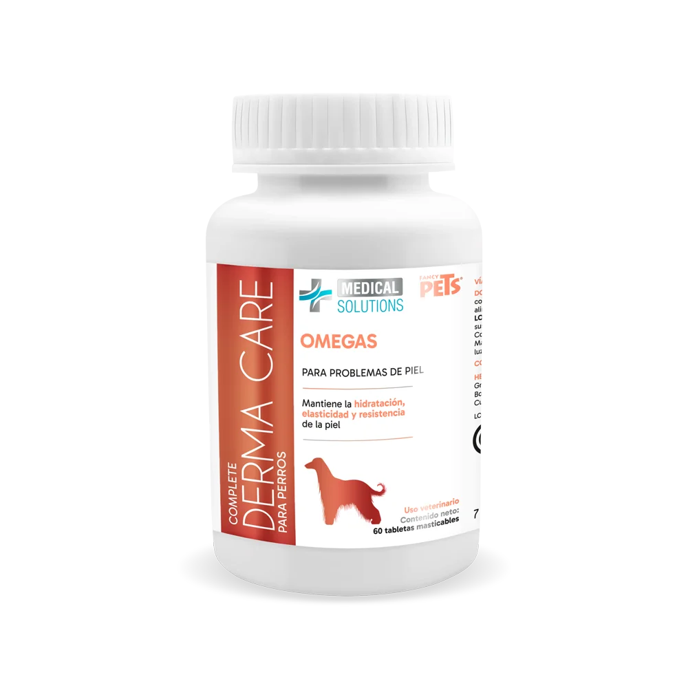 Fancy Pets. Derma Care con Omegas Para Piel de Perros Tabletas