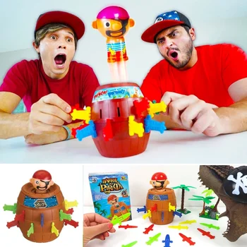 Jogo Pula Pirata Barril PEQUENO Brinquedo Jogo de Mesa