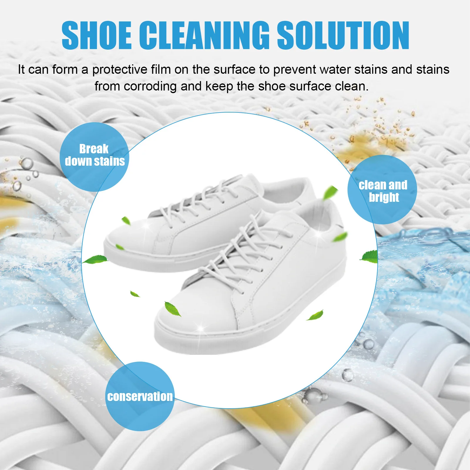 White Shoe Cleaning Tablets Refreshed Polish Shoe Clearning Foam Sneakers Cleaner Dirt Yellow Edge Remover White Brightener