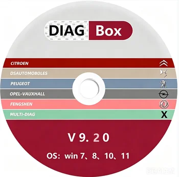 Ultima Versione 2026 DIAGBOX 9.2 Strumento Diagnostico per Auto fino ai Modelli 2024, Nessuna Macchina Virtuale Necessaria, Strumento di Riparazione Automobilistica