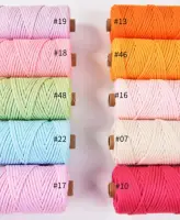 KNOTITUDE 3mm x 100yards Pure Cotton Single Strand Macrame Cord  320 feet Single Twist Natural Cotton Cord for Macrame 2