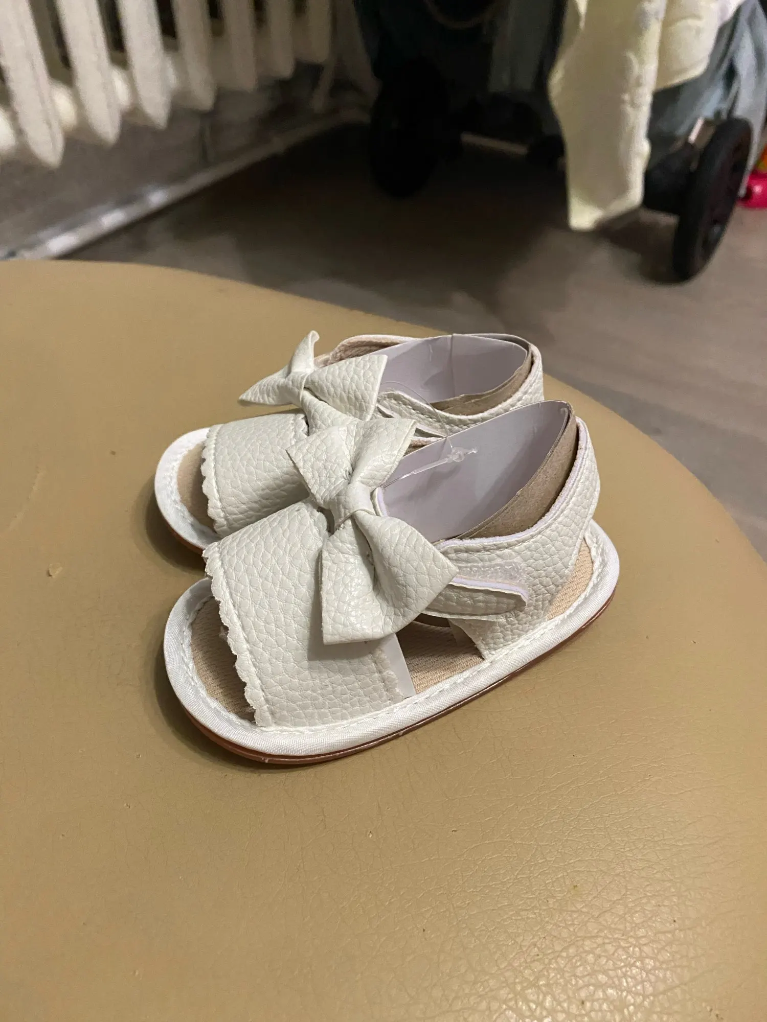 Baby Shoes Summer Baby Boy Girl Shoes Toddler Flats Sandals Soft Rubber Sole Anti-Slip Bowknot Crib First Walker Shoes photo review