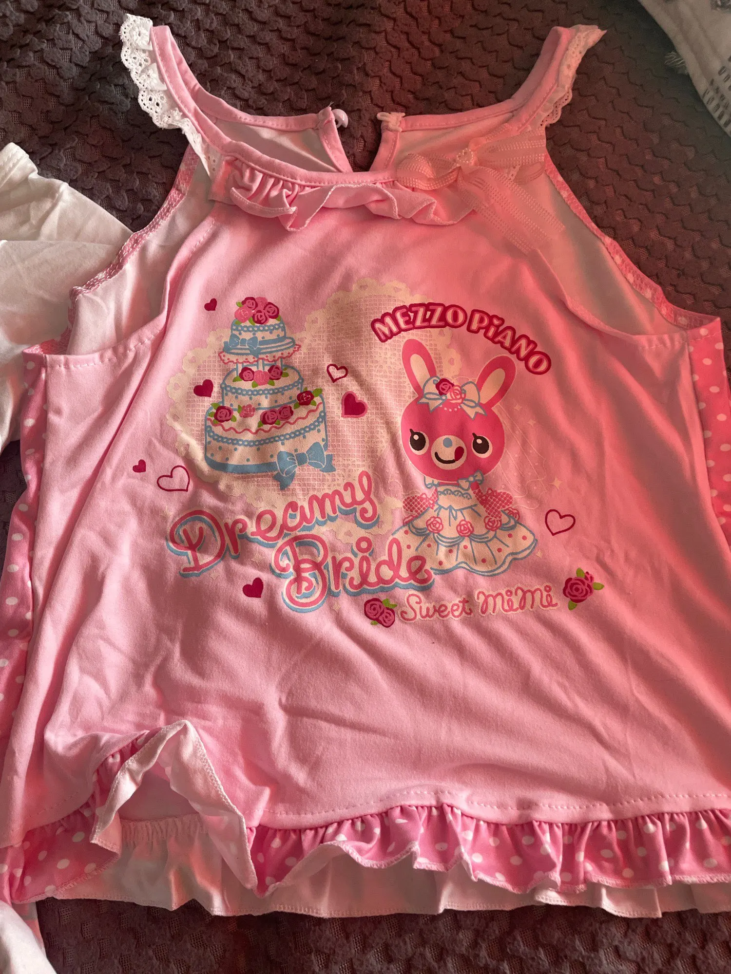 Pink Mezzo Piano Tank Top - Cutecore Aesthetic photo review