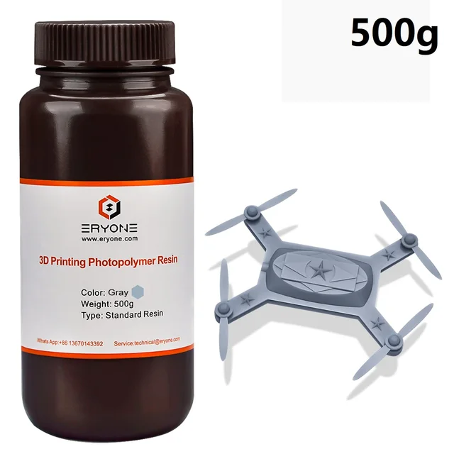 ERYONE Clearance Promotion TPU PLA PLA+ Silk Rainbow Ultra Silk 3D Printing Filament 1KG/0.5KG For FDM 3D Printer Fast Shipping Standard Resin Gray