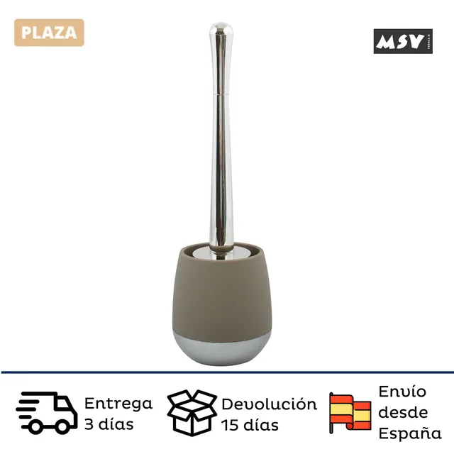 Msv-Sibiu Dekoratív Fürdőszoba-Nyikorgása Taupe Színben. Fürdőkefék