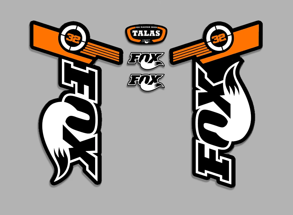 Adesivi Tagliati A Forcella Fox Fork Talas 32 Ref: Fdp11 Ciclismo Vinile Mountain Bike Mtb