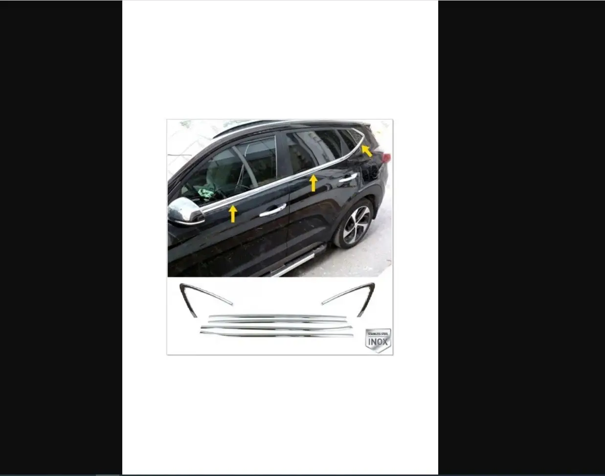 

Хромированные ленты для окон Hyundai Tucson 6 шт. Аксессуары для стайлинга из нержавеющей стали и хрома 2015 и выше