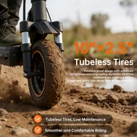Trottinette électrique pliable NFC Fynzo S11 1100W 15.6Ah Vitesse maximale 45 km/h Double suspension Pneus tubeless 10 pouces Autonomie 60 km Fourche de suspension avant 6