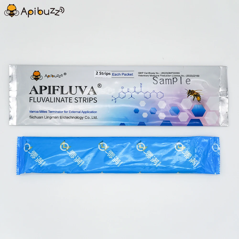 Начните заниматься пчеловодством с полосками Apibuzz Apifluva флувалинат варроа | Образец пакета для новых пчеловодов | Включает в себя 2 полоски (art.: 3920bd9d680fc) - 3920bd9d680fc