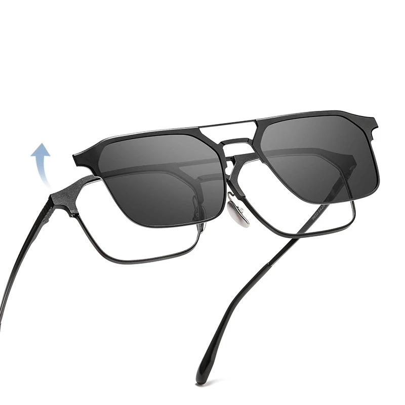 Lv.mu.0594 Round Eyeglasses Frame Polarized Magnet Clip Glasses Frame Women  Myopia Prescription Glasses Optical Sunglasses - Eyeglasses Frames -  AliExpress