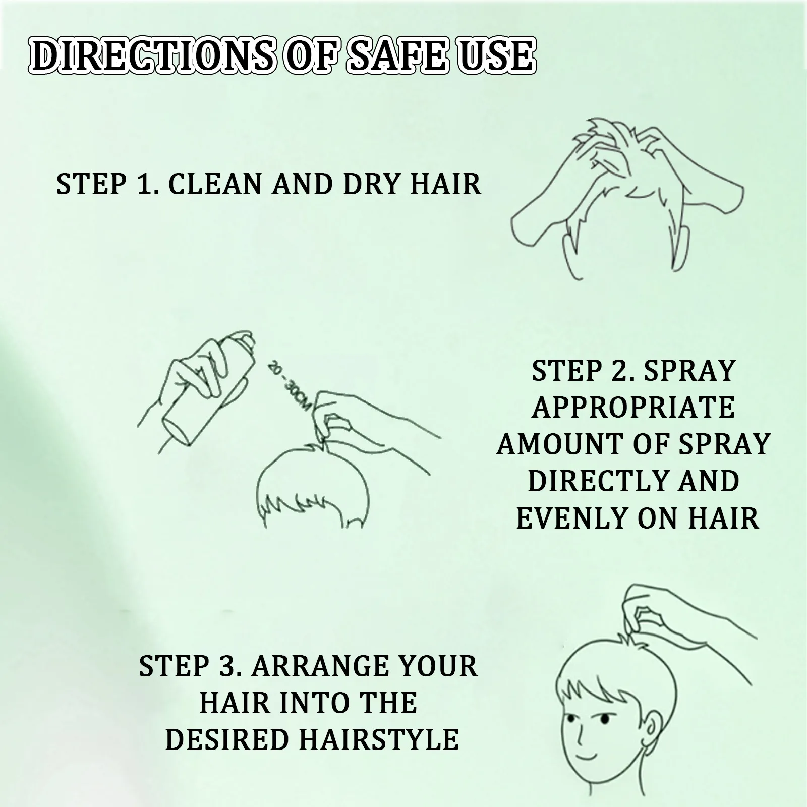 EELHOE Fluffy Volumising Hair Spray Hair Thickening Freshing Oil Control Frizz Treatment Firm Hold No Wash Dry Spray 100ml