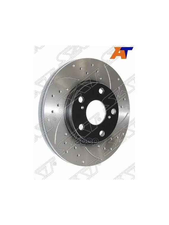 Front perforated brake disc set Toyota Corolla E18 sat art. St