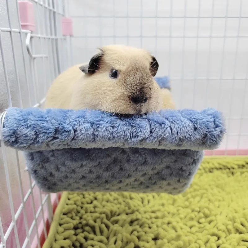 Pet Hammock Hamster hammock sugar glider chipmunk cute lop-eared rabbit short plush warm hanging small hammock small pet supplies