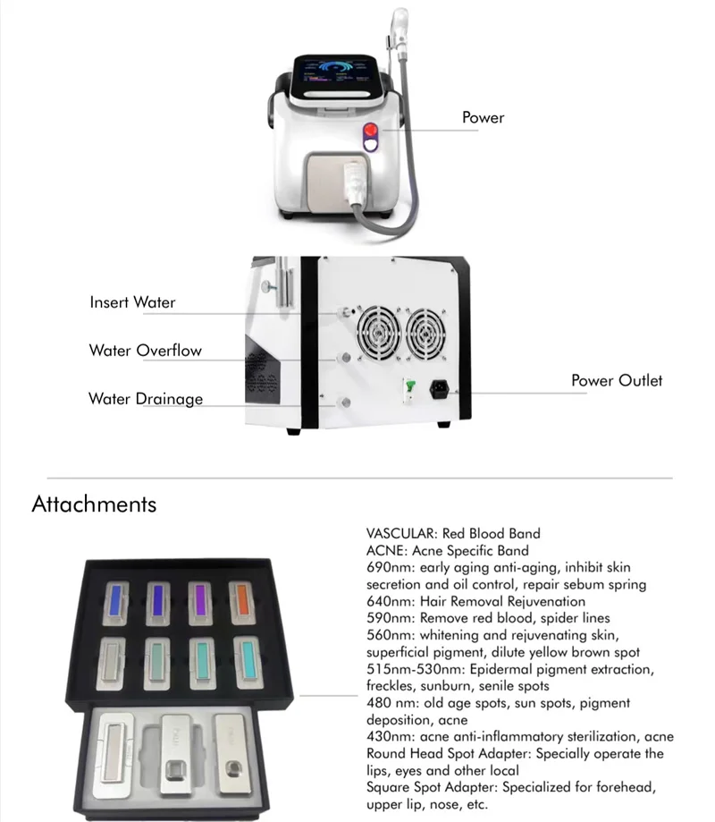 ZS Multifunctional IPL OPT Laser Beauty Machine Skin Rejuvenation Vascular Hair Removal Intense Pulsed Light Laser Machine