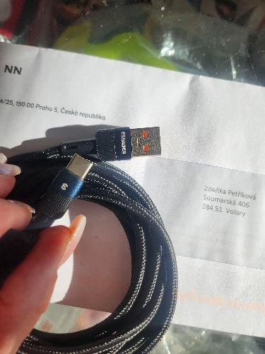 Essager 7A USB C Cable For Huawei Realme OnePlus Poco F3 photo review
