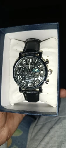 CHENXI 973 Men's Moon Phase Quartz Watch Waterproof Leather Strap photo review