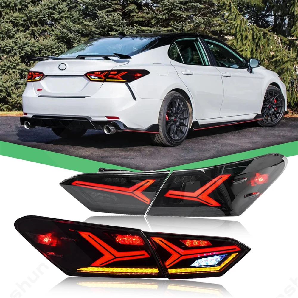 

For Toyota Camry SE XSE LE XLE TRD 2018-2023 Taillights Led Tail Light Rear Lights Assembly Hybrid 8th Gen Accessories Lambo