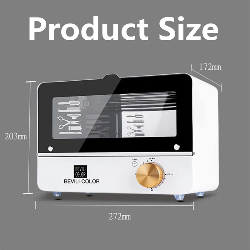 Salon UV Sanitizer Cabinet Professional Spa Ultraviolet Light disinfezione Box 6L asciugamano Cleaner Nails Art Tool Equipment - immagine 4