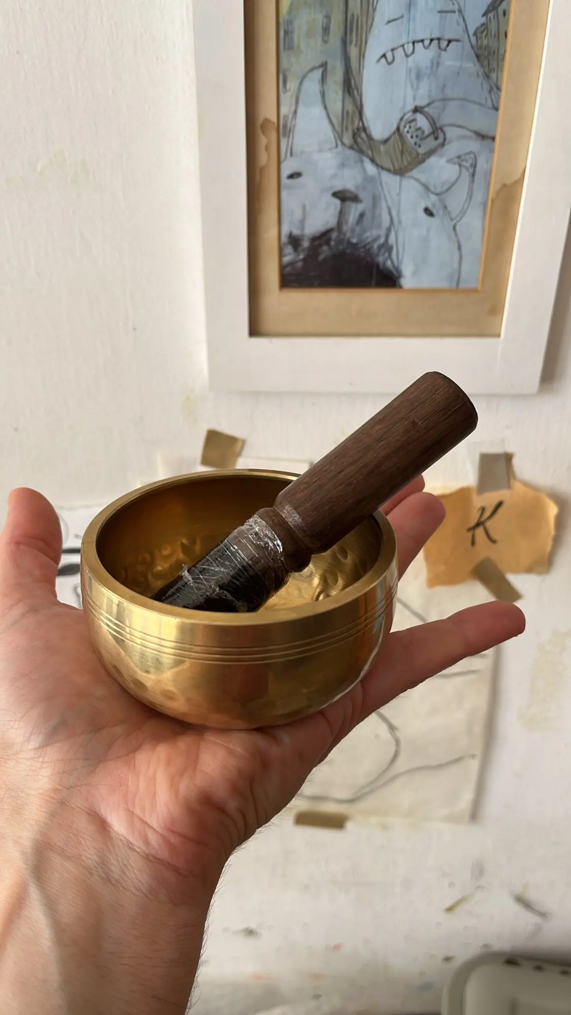 Nepal Hand-made Buddha Sound Bowl | Brass Meditation Singing Bowl photo review