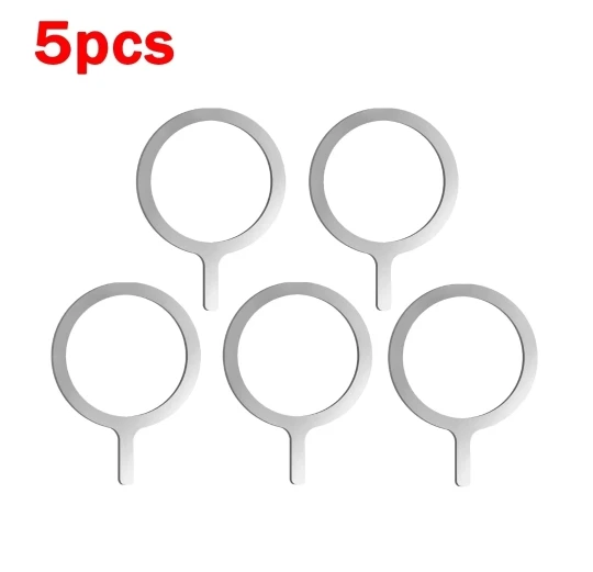 3/5 PC Metal Ring Plate for Magsafe Accessories for iPhone 14 15 Magnetic Mobile Phone Holder Car Wireless Charger Iron Sheet photo review