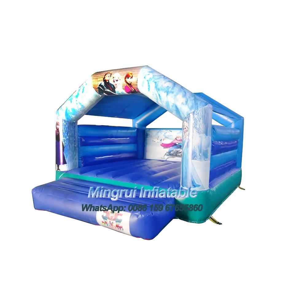 Inflatable Frozen World Bouncer for Kids, Blue