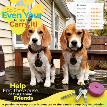 Safe & Easy Lightweight Heavy-Duty Wearable Mini Clip-On Adjustable Power Leash! Off-Leash Dog Walking Hiking Training & Travel 4