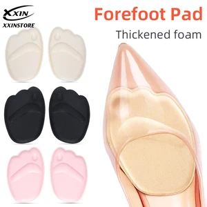 【Xxin】1/2pair High-heeled Anti-slip Insoles Thickened Forefoot Cushion Reduced Size