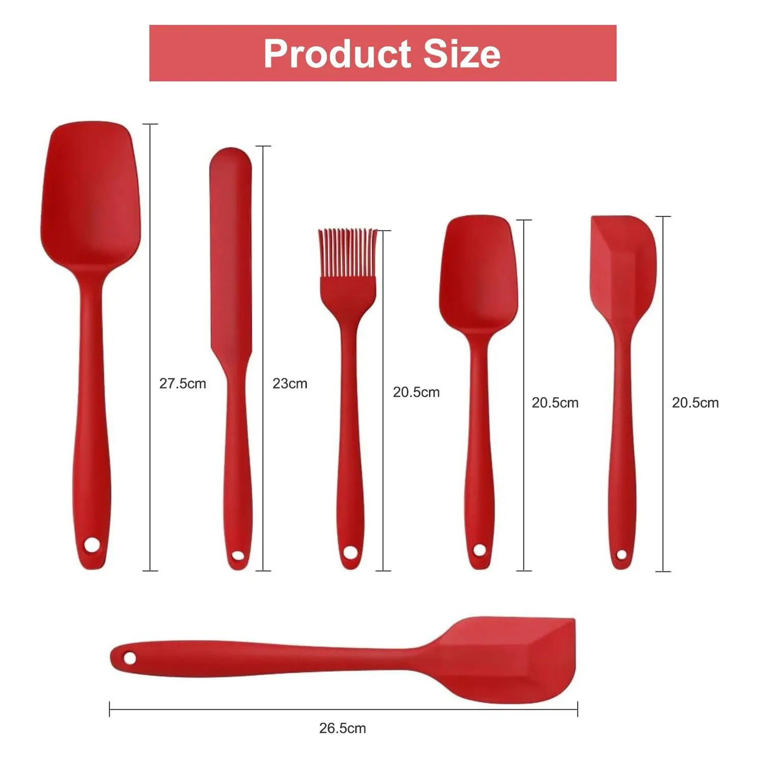 Silicone Spatula Silicone Spoon Set & Kitchen Utensils,Strainer, Spatulas Heat Resistant, Spatula For Cooking,
