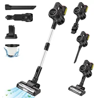 Aspirateur sans fil 6 en 1, 160W, 15000PA, aspirateurs et balais électriques puissants avec LED, batterie rechargeable 3000mAh, aspirateur portatif léger et autoportant pour poils d'animaux/tapis/sols 1