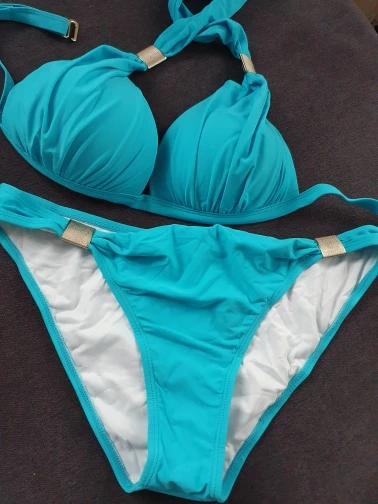 Sexiga bikinis|| Mujer Baddräkt för kvinnor || Push Up Bikini Set|| Baddräkter|| Badkläder Dam XXL photo review