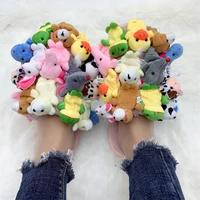 Home Slippers Women Cotton Slippers Furry Flip Flops House Shoes Cute Teddy Bear Slides Plush Pantuflas Women Cheap Slides - Image 4