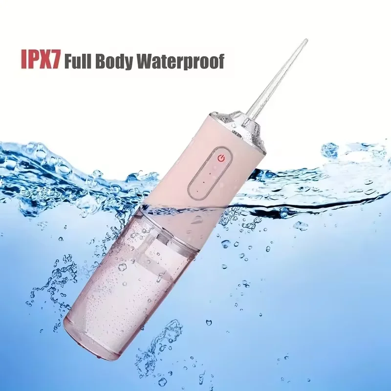 Oral Irrigator Rechargeable Portable Dental 3 Models 4 Jet Nozzles Water Teeth Pick Flosser Jet