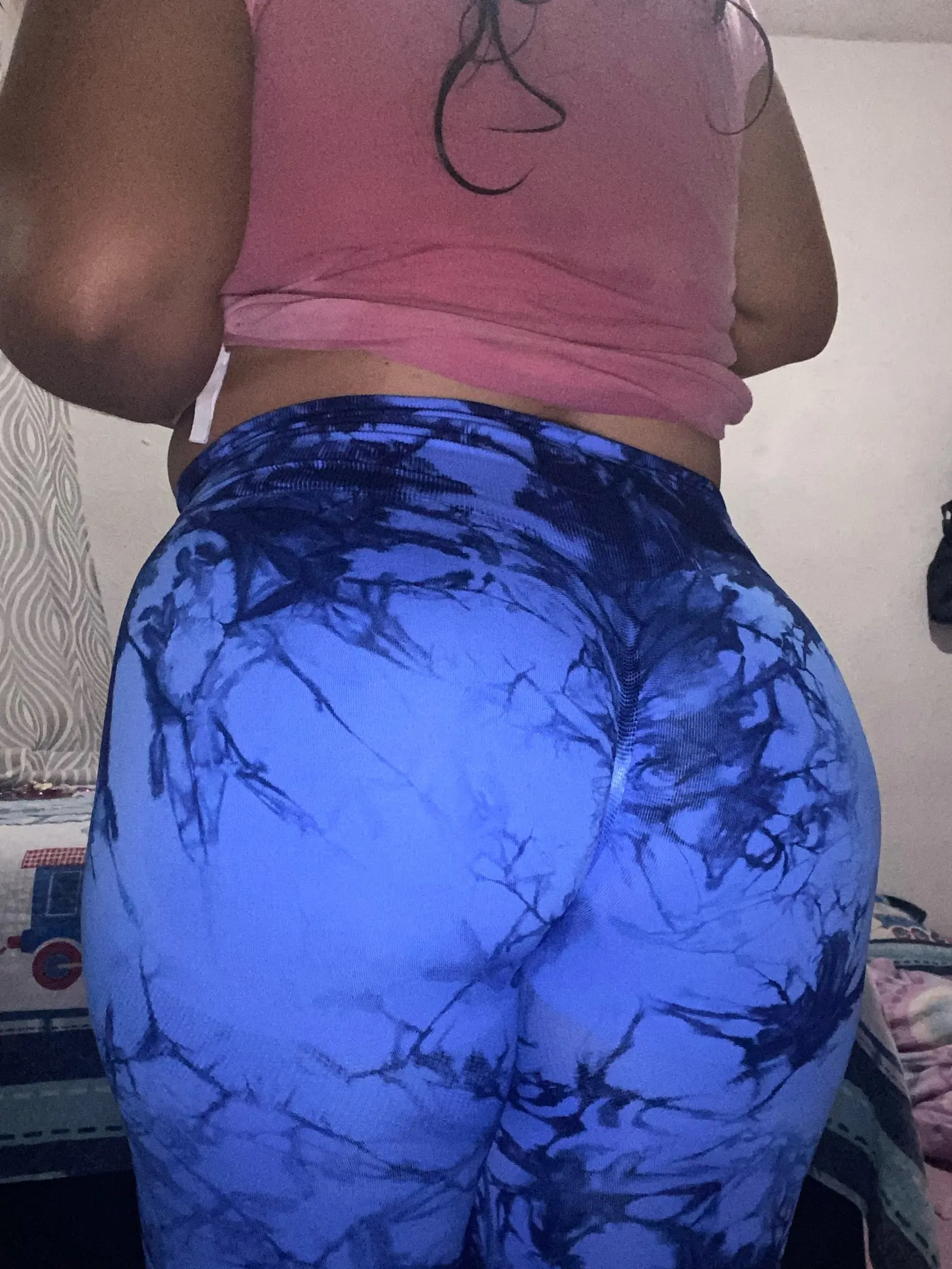 Tie Dye Push Up Workout Leggings For Women