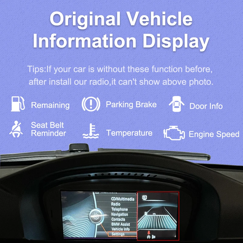 Pantalla CarPlay AUTOTOP para BMW 1 2 3 4 Series F20 F21 F30 F31 F32 F33 F34 reproductor Multimedia para coche Carplay inalámbrico Android Auto 3