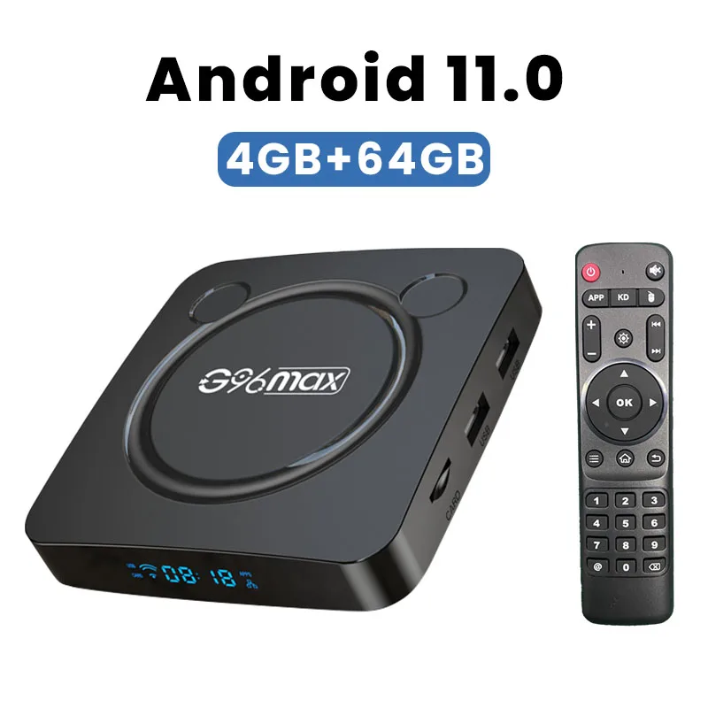 TV Box 4K Ultra HD Android TV 11.0 HDR10+ 32GB/64GB WiFi 2.4G&5.8G Multi Language Smart TV Box Media Player Very Fast Top Box