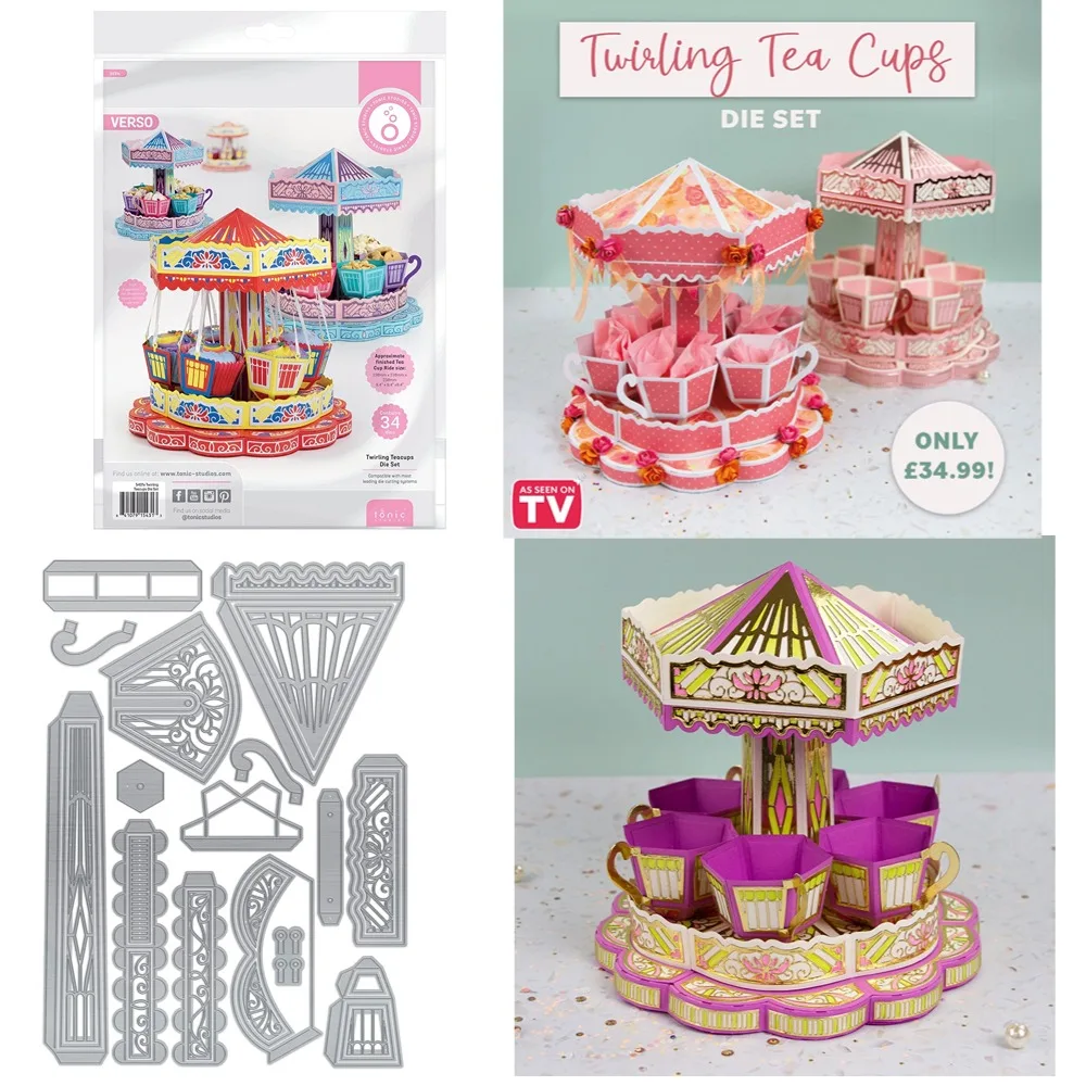 Twirling-Tea-Cups-Die-Set-Dies-Scrapbook-Diary-Decoration-Stencil ...