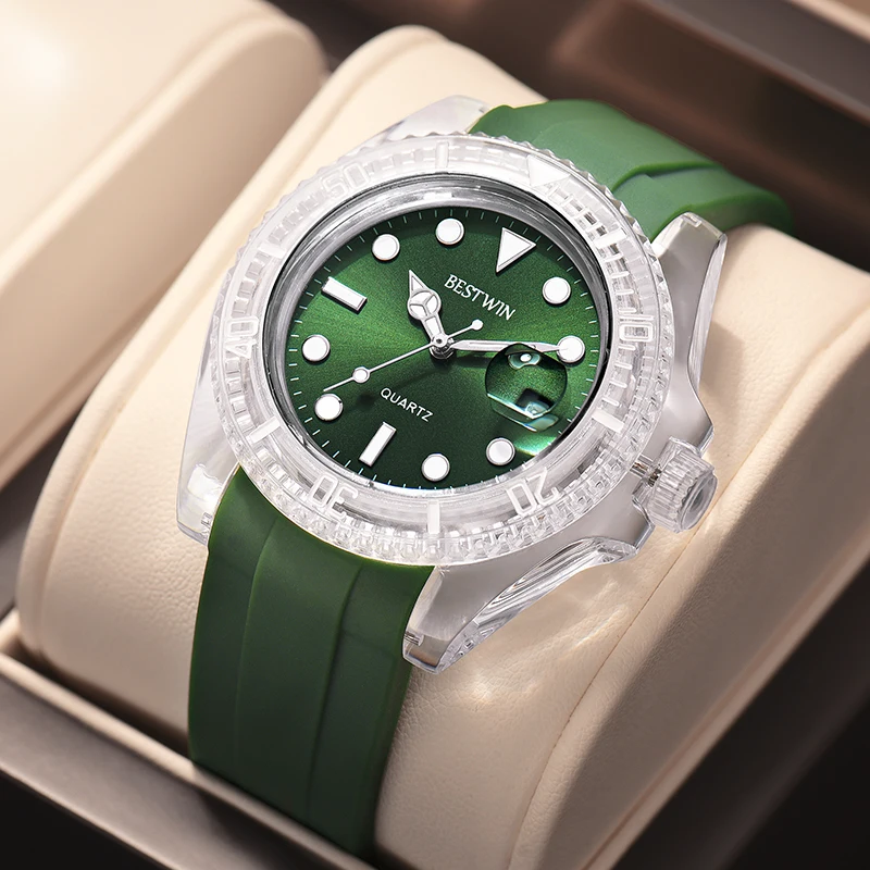 2023 Fashion Watch For Men high quality quartz Wristwatches NH35/NH38 Waterproof Casual Luminous Mens Watches Clock Male