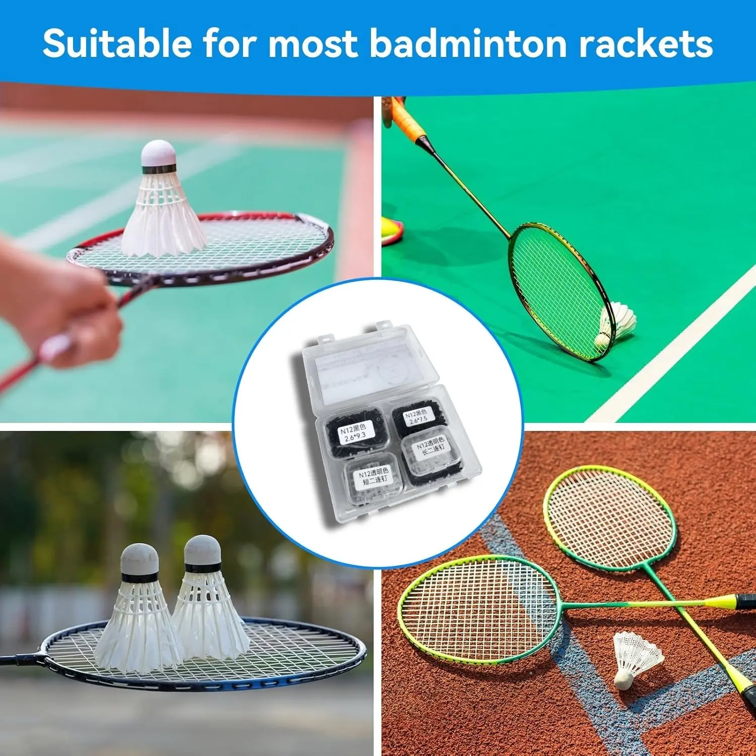 Badminton Grommets Racquet Eyelets Portable Nylon Bucket String Protector Racket String Tubes for Badminton Repair Racketball