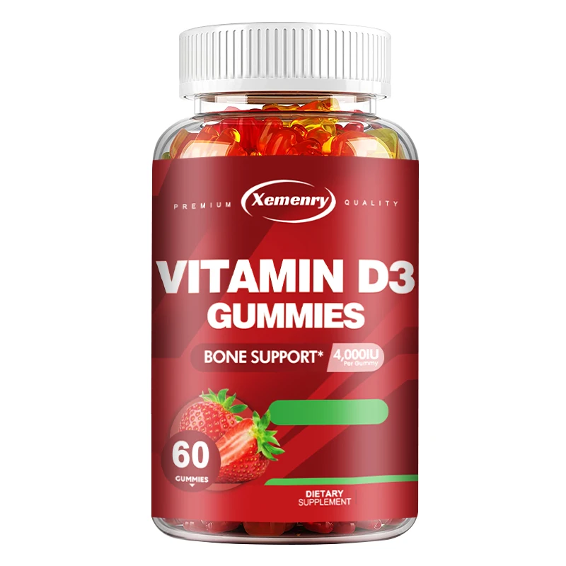 thumbnail image 1 of Gomitas de vitamina D3: favorecen la salud de los huesos, las articulaciones y el sistema inmunológico - 60 gomitas, 1 of 5