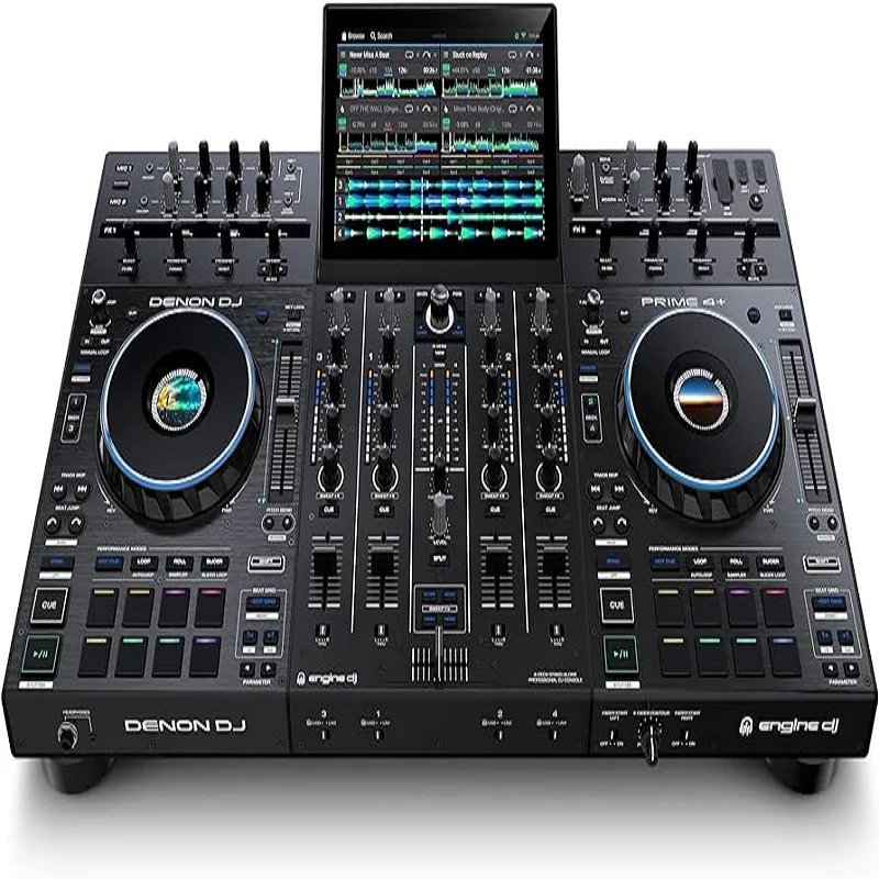 

Скидка на продажи! Автономный DJ-контроллер и микшер Denon DJ PRIME 4 + с 4 палубами, Wi-Fi-потоковая музыка, пробоотборник, 10,1 T