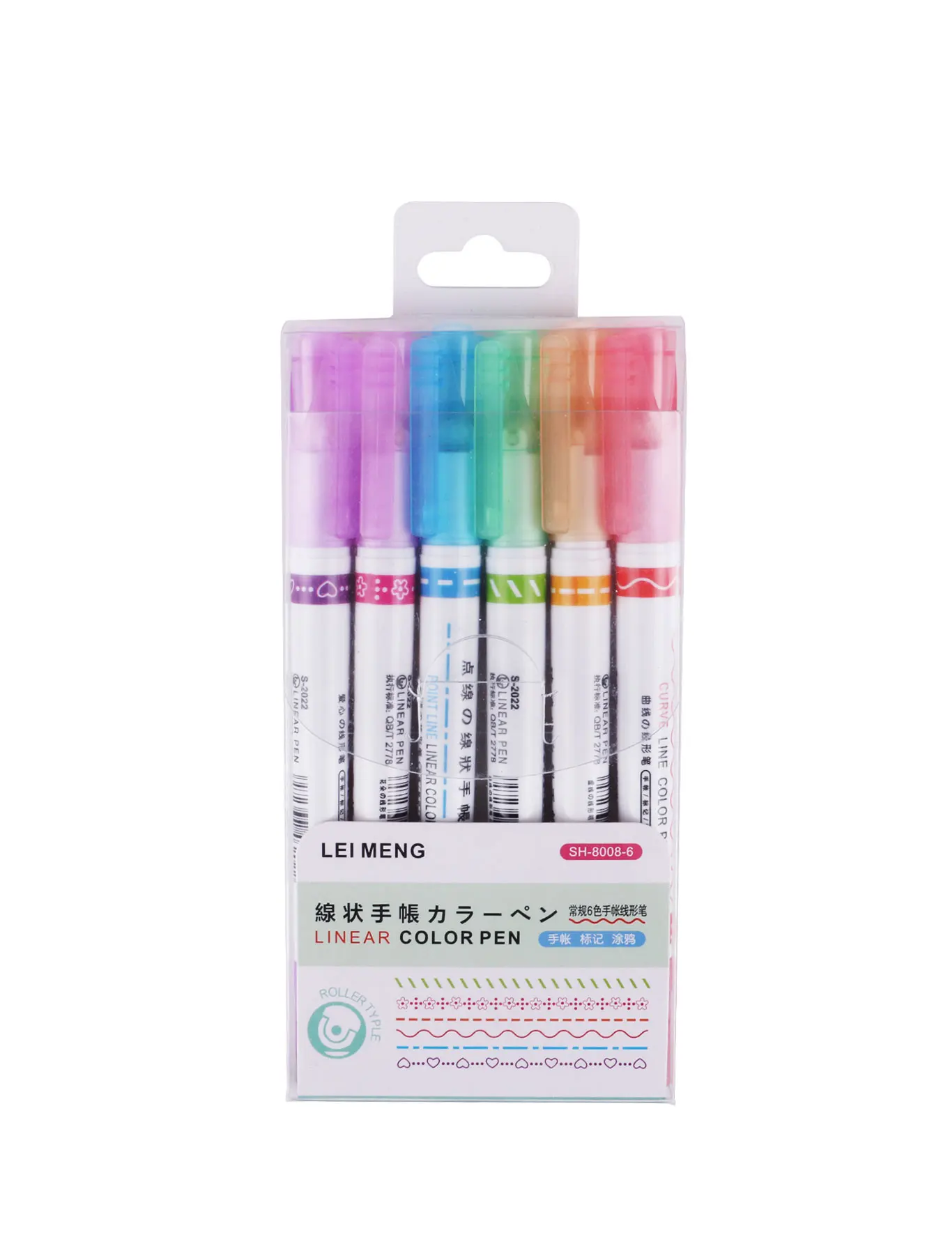 Lot de 6 marqueurs multicolores à double pointe, imperméables et permanents, pour le dessin et le gribouillage