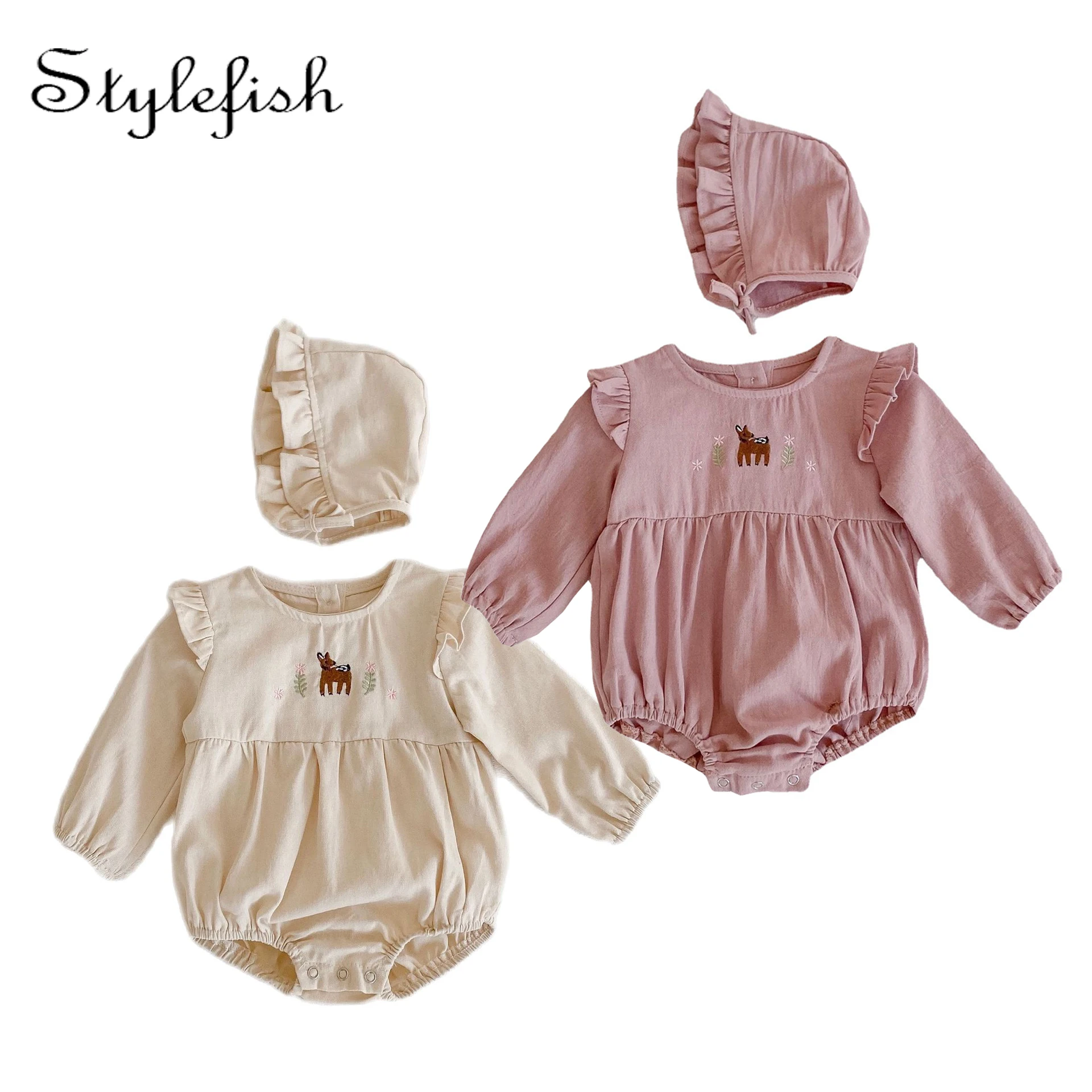 Baby Rompers Girls Embroidered Baby Baby Clothes Clothing Hot