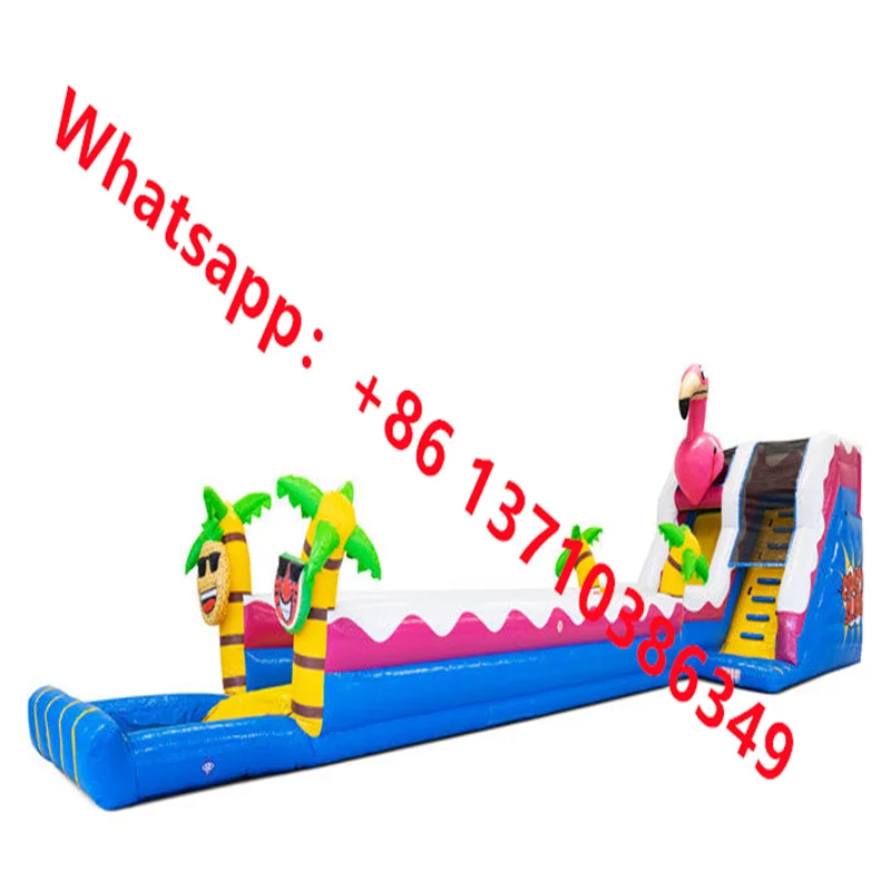 

2024 New Hot Selling Commercial Palm Tree Children Inflatable Slide Pool Slide
