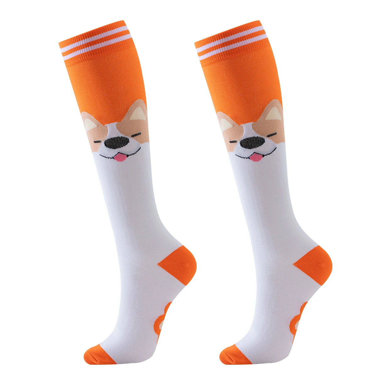 Compression Socks 6 Pairs Dog Nurse Animal Sport For Ladies Women Running