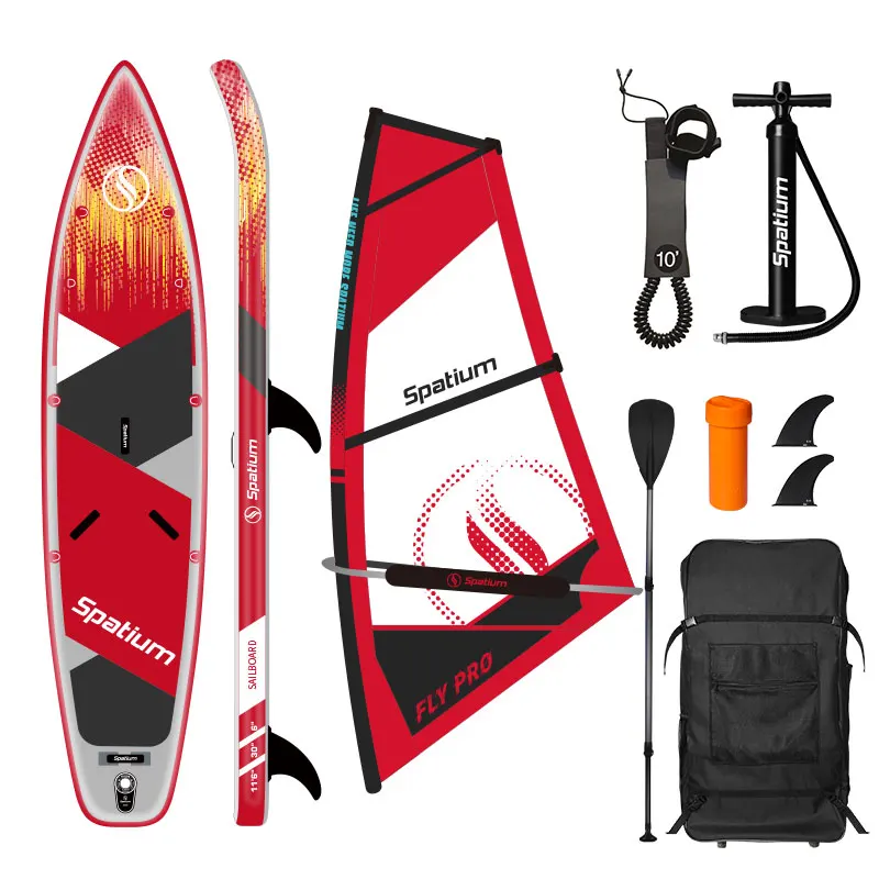 Tavola Sup 350*76*15Cm Tavola Da Surf A Vela 5 ㎡ Tavola Da Surf Alimentata A Vento Tavola Da Surf Gonfiabile Sup