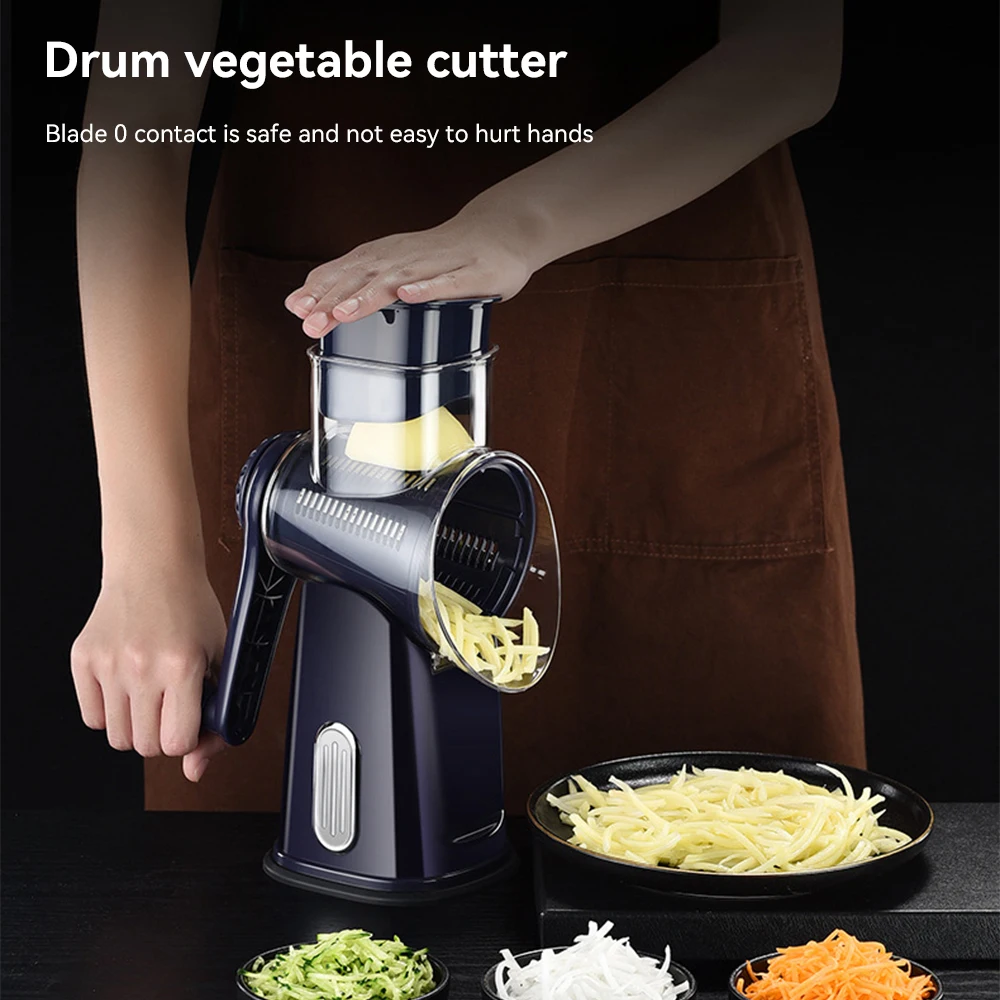 Curated visual reference: Visual Reference: Manual Vegetable Cutter Slicer 5 In 1 Chopper Rotary Vegetable
