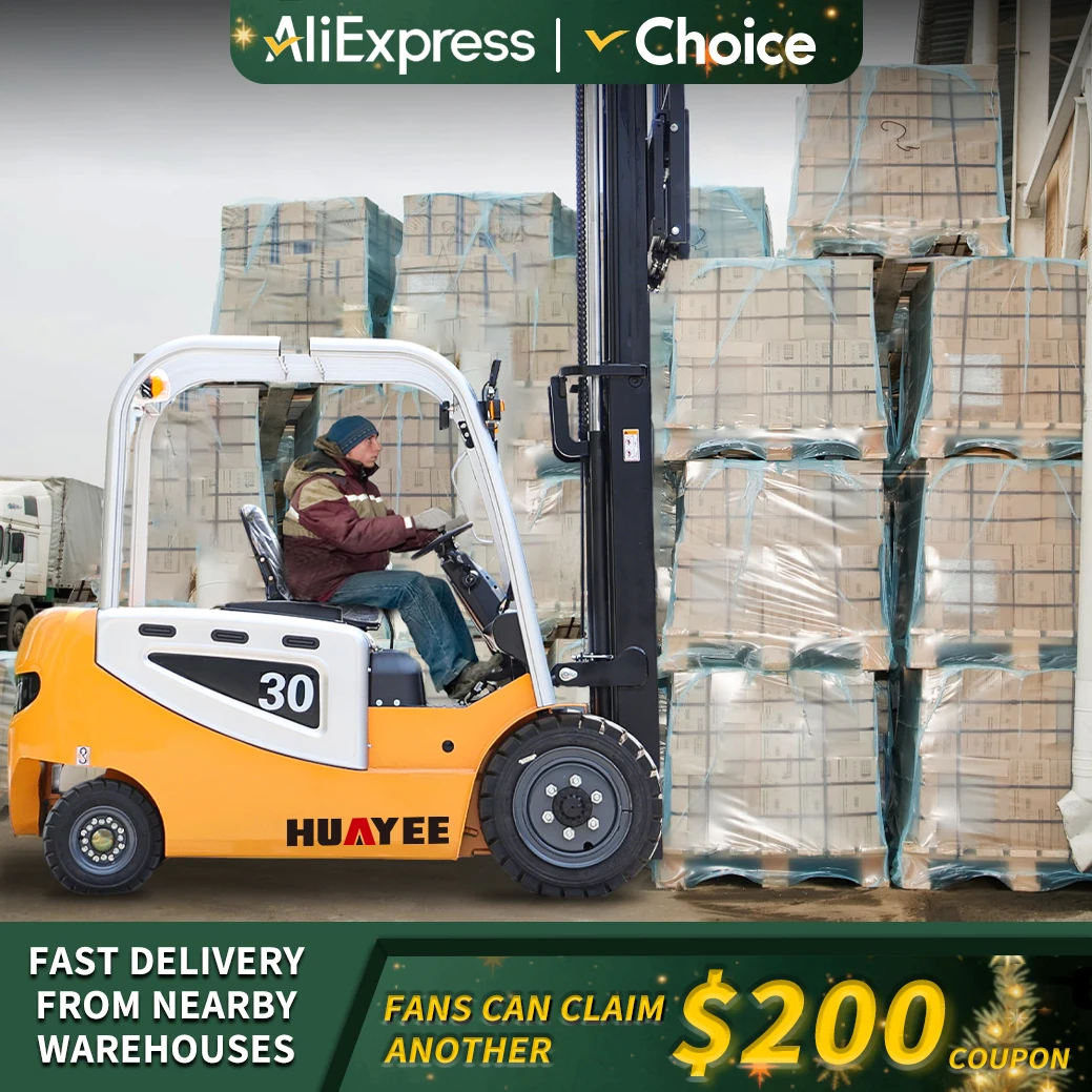 Fast Delivery Electric Forklifts 1 Ton 2 Ton 3 Ton Customized Warehouse Forklift Outdoor use Material Handling FreeShipping 5