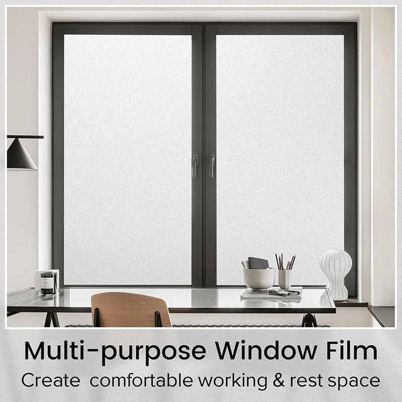 Frosted Glass Window Privacy Film PVC Electrostatic Adsorption for Bathroom Home Decoration